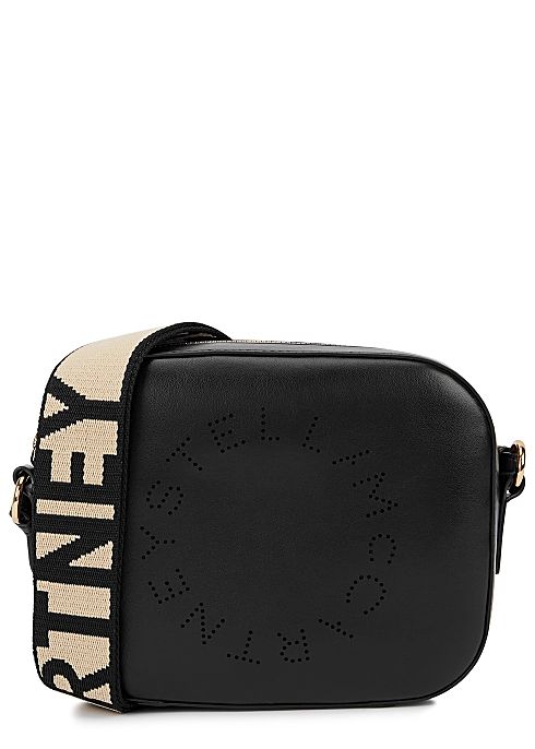 Stella Logo mini black cross-body bag | Harvey Nichols US