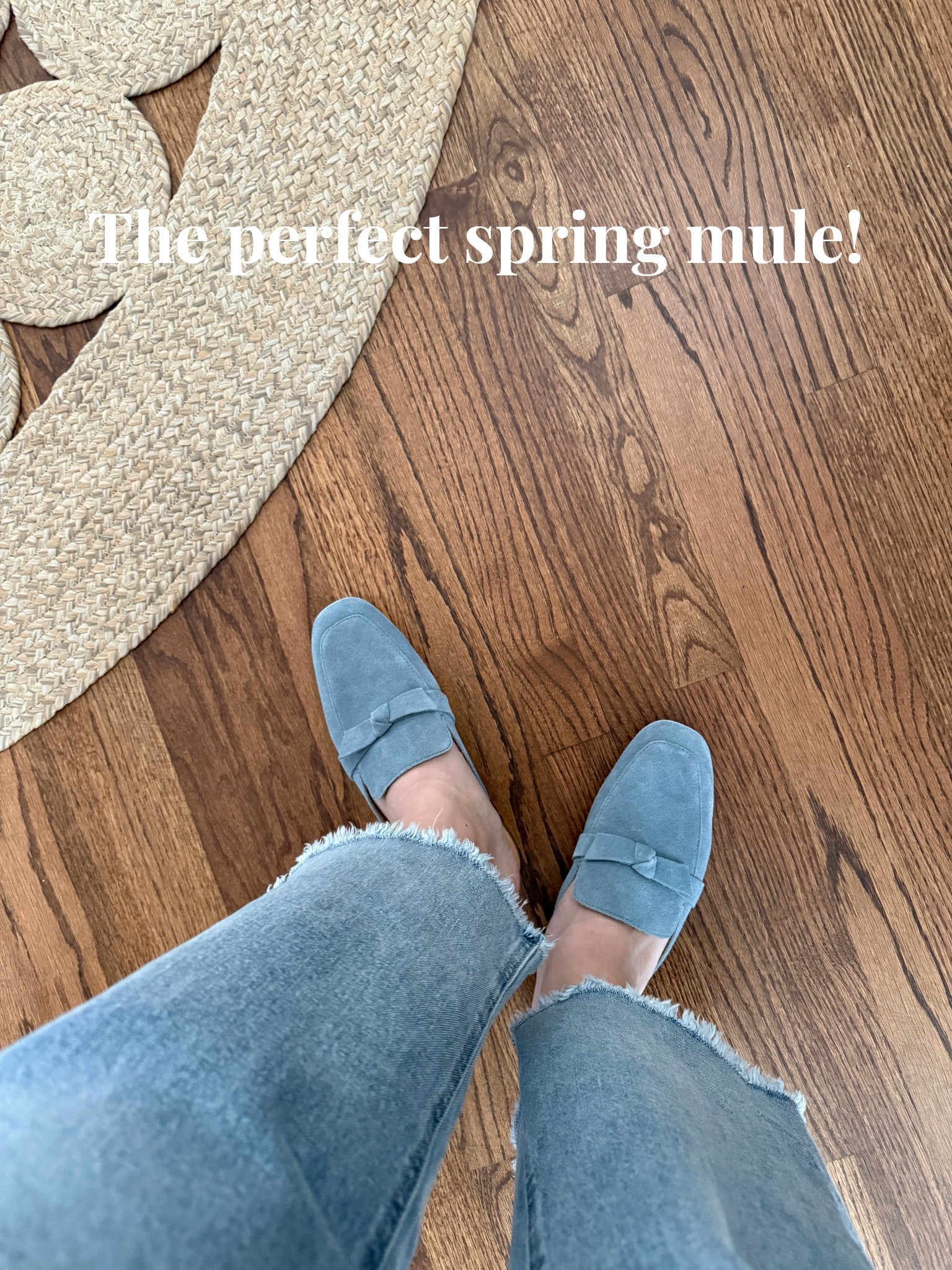 The perfect shoe to transition from winter to spring! I grabbed mine in ￼ blue suede, but they come in other material and colors. I’m wearing a size 8, which is true to size.

#LTKOver40