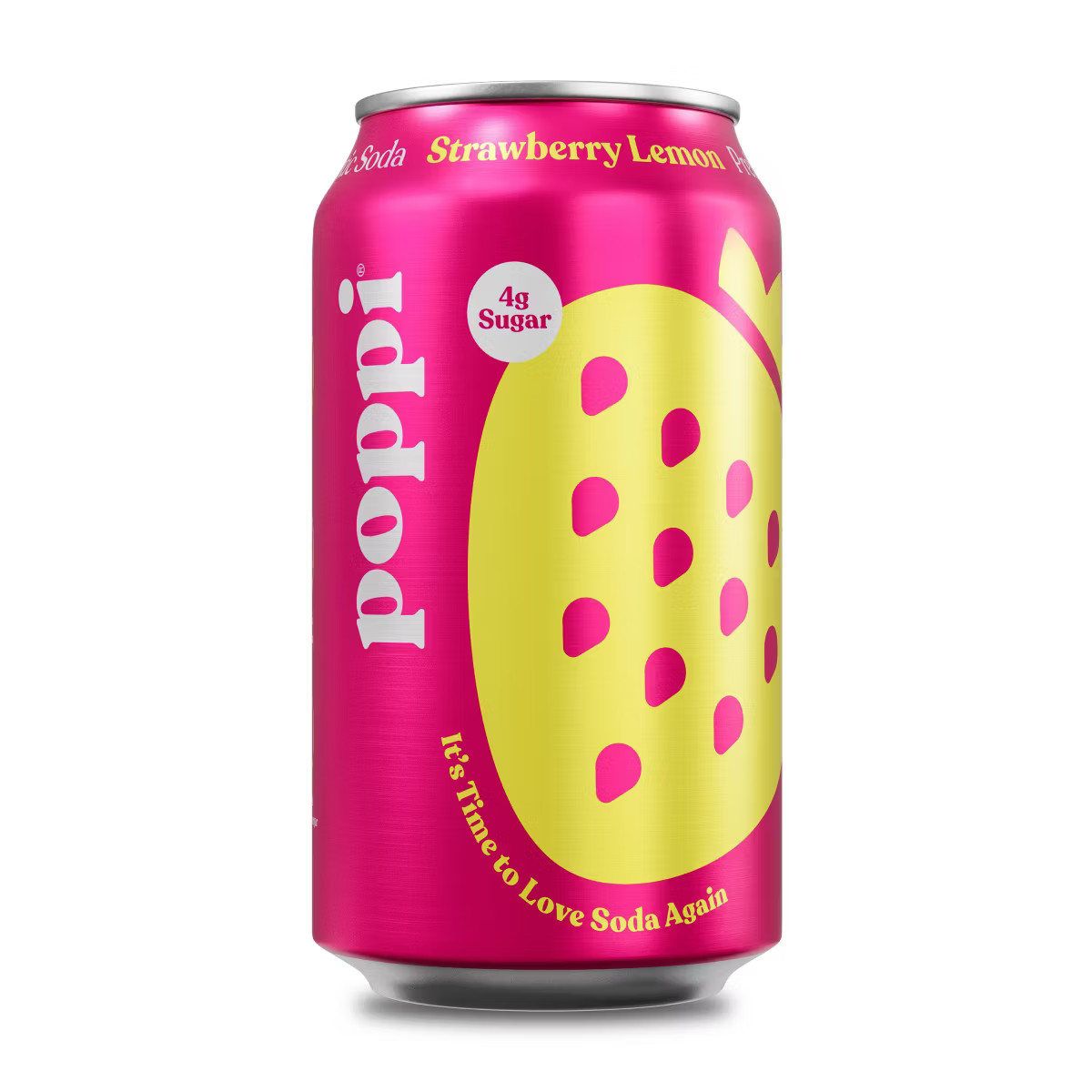 Poppi Strawberry Lemon Prebiotic Soda - 12 fl oz Can | Target