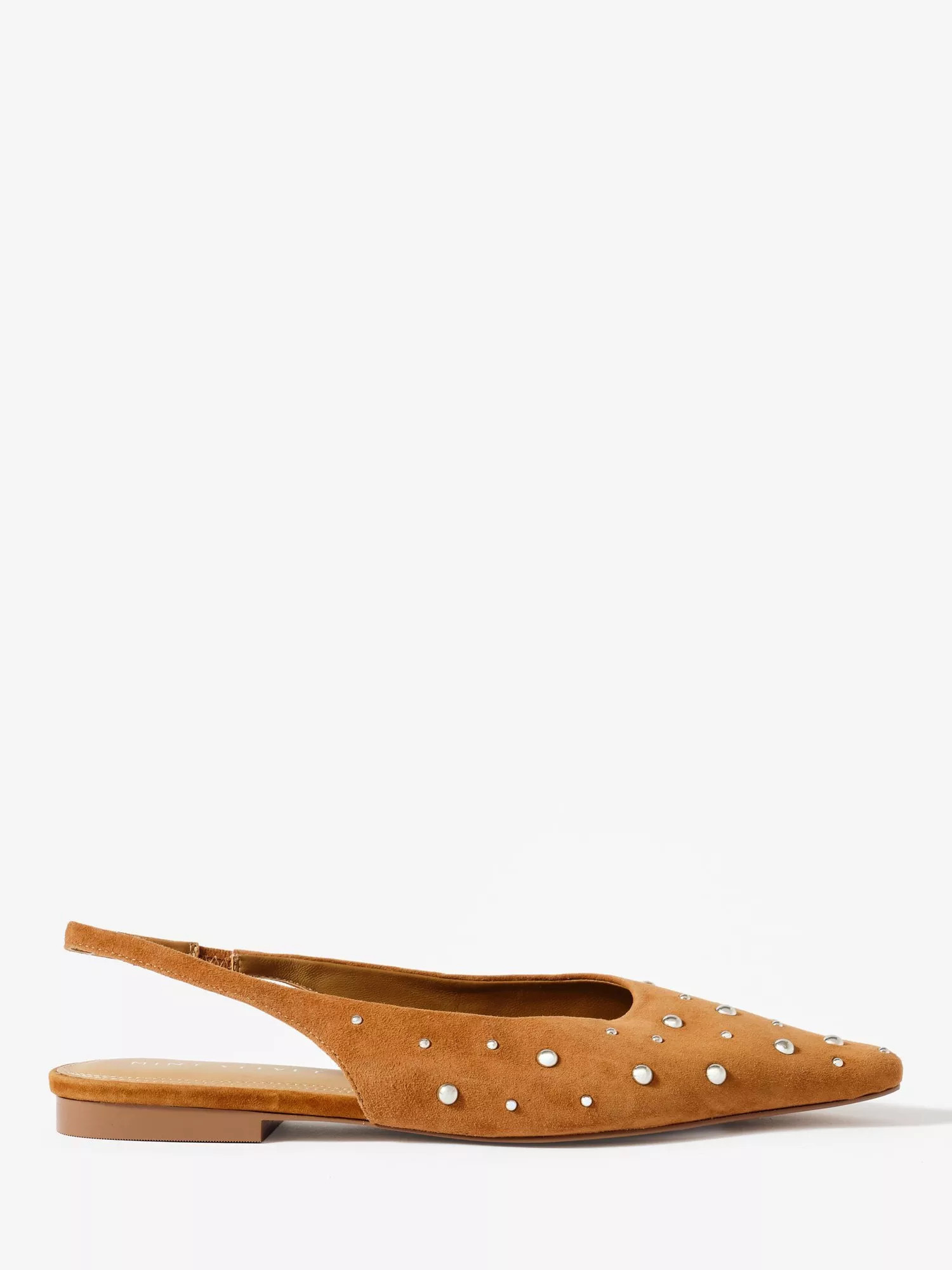 Mint Velvet Casey Suede Studded Slingback Pumps | John Lewis (UK)