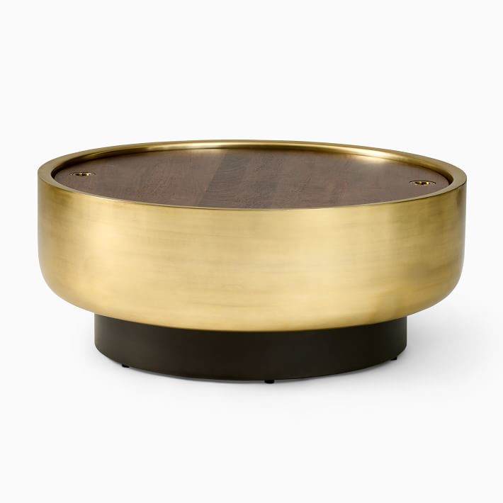 Drum Storage Coffee Table (32"–40") | West Elm (US)