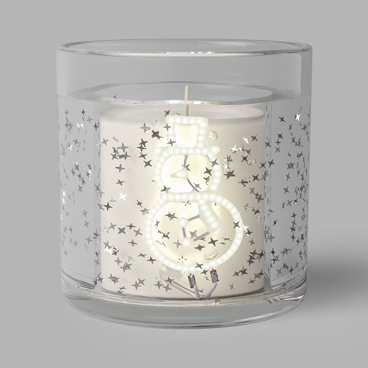 Gel LED Snowman Candle Dreamy Winter Snowglobe - Wondershop™ | Target