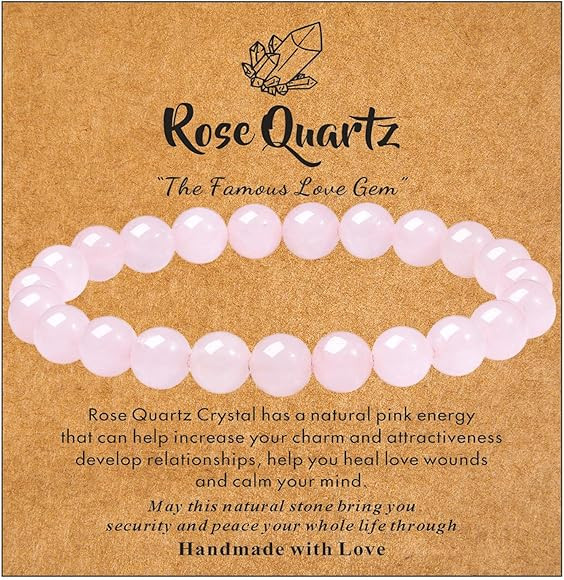 MAIBAOTA Healing Crystal Bracelet for Women Men, 8 mm Natural Stone Beaded Bracelets, Round Gemst... | Amazon (US)