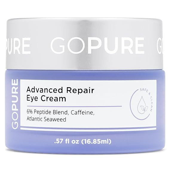goPure Advanced Repair Eye Cream - Under Eye Cream for Puffiness, Bags, and Dark Circles, Visibly... | Amazon (US)