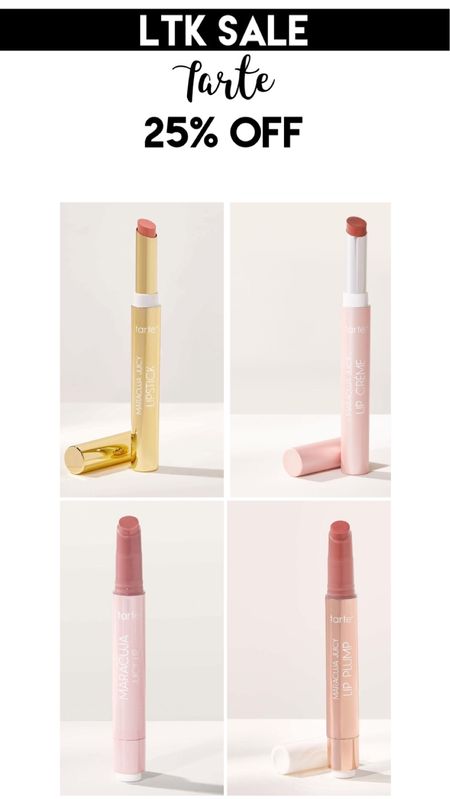 LTK sale Tarte lip products 25% off 

#LTKbeauty #LTKSale #LTKsalealert