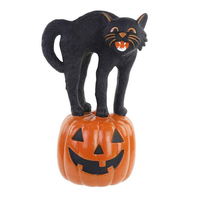 13IN BLOW MOLD BLACK CAT JOL | At Home