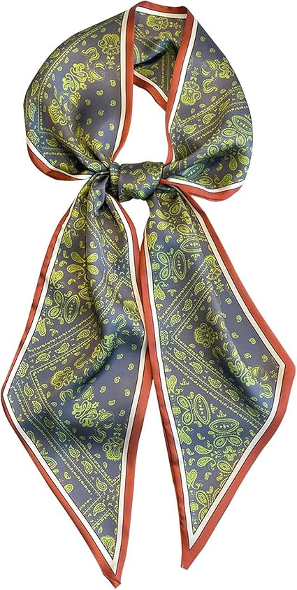 Hioyiwse Head Scarf Hair Neck Scarves For Women Purse Bag Scarfs For Handbags Silky Long Thin Sat... | Amazon (US)