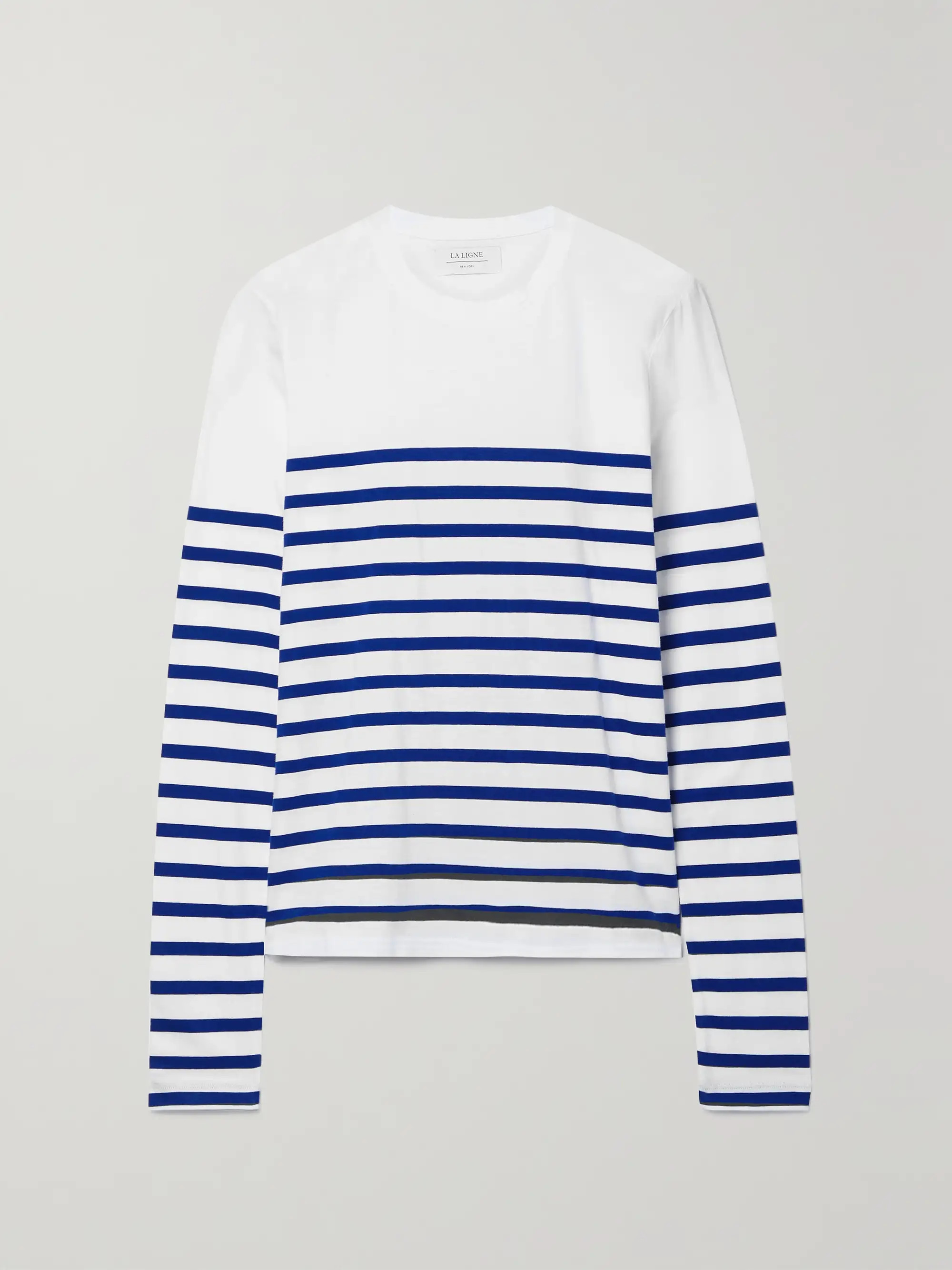 Lean Lines striped cotton-jersey top | NET-A-PORTER (US)