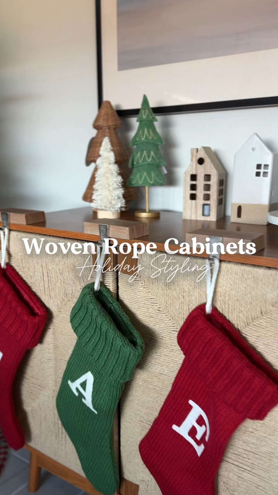 Styled my woven rope cabinets for the holidays 😍🎄

Christmas decor, holiday decor, holiday styling, sideboard 

#LTKHome #LTKHoliday #LTKSeasonal