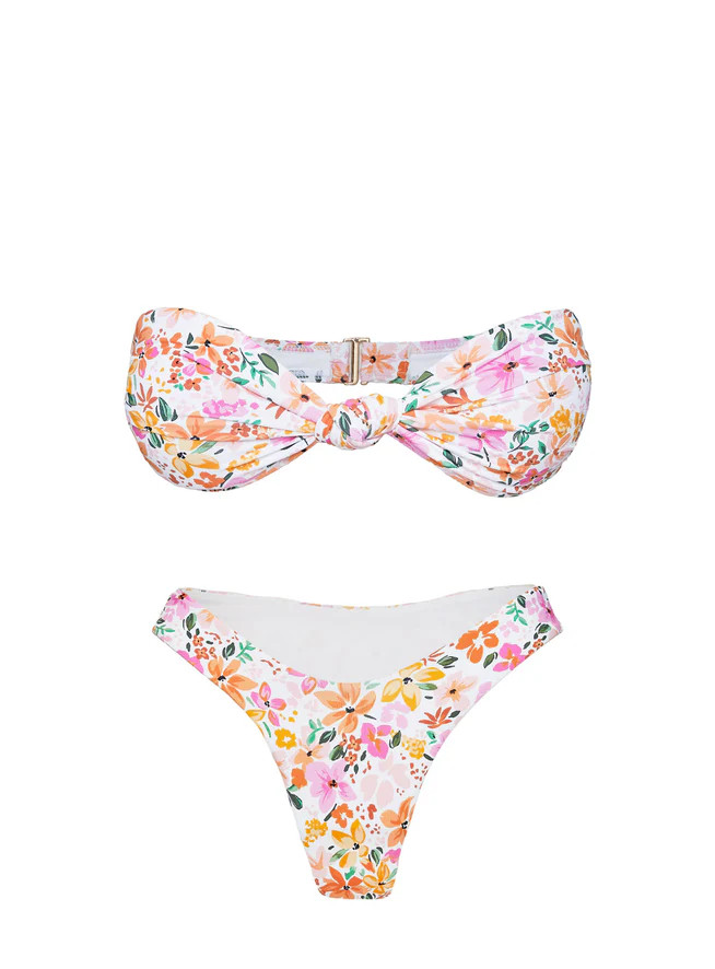 Tamrali Bandeau Bikini Top Multi Floral | Princess Polly US
