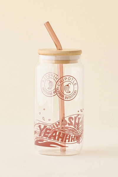 Chipotle UO Exclusive To-Go Glass Tumbler | Urban Outfitters (US and RoW)