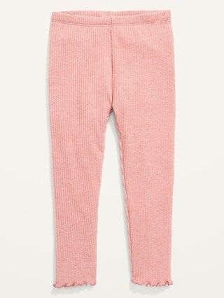 Full-Length Rib-Knit Leggings for Toddler Girls | Old Navy (US)