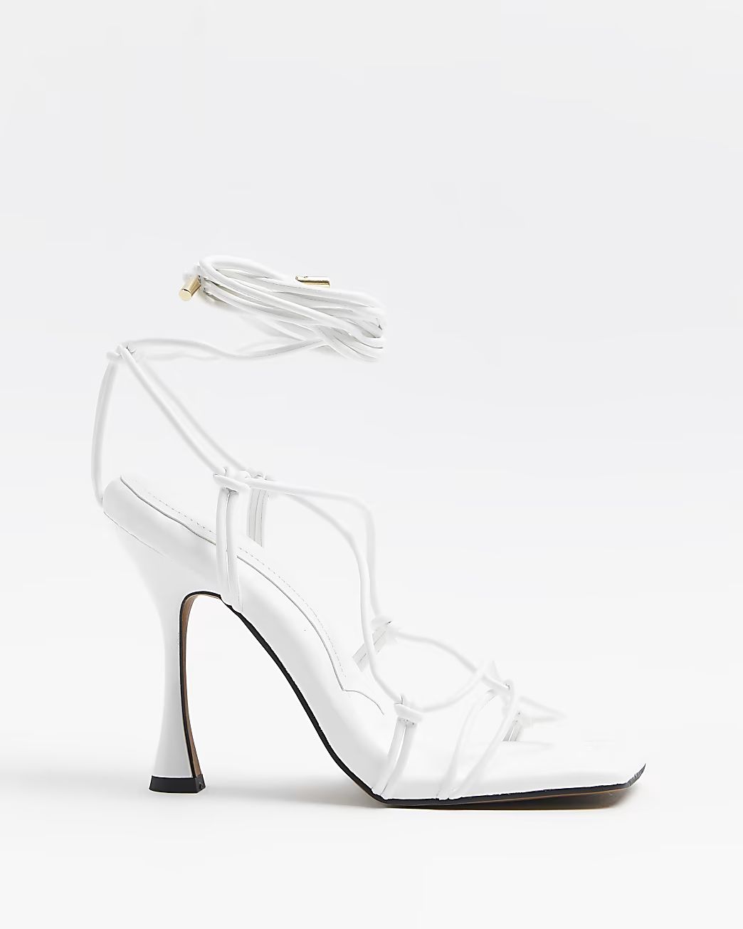 White strappy heeled sandals | River Island (UK & IE)