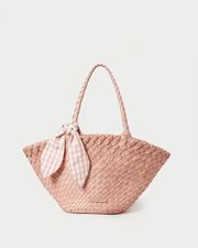 Kai Chocolate Woven Leather Tote | Loeffler Randall