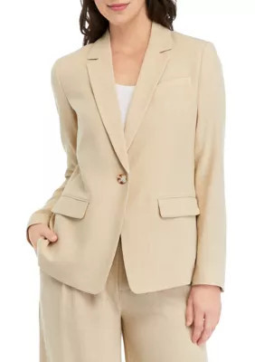 Wonderly Women's Relaxed Blazer, Tan, Small | Belk
