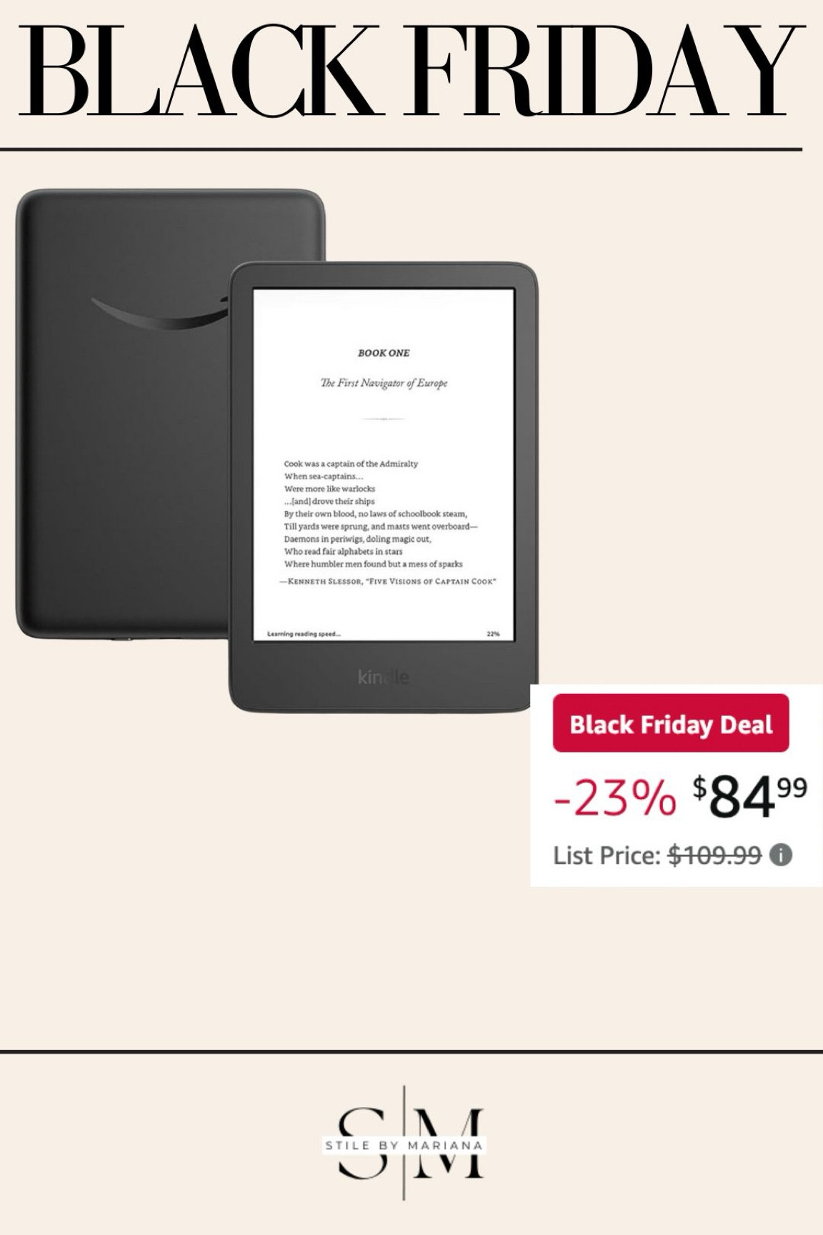 Black Friday deals
Love my kindle and the price is great!

#LTKGiftGuide #LTKCyberWeek #LTKFindsUnder100