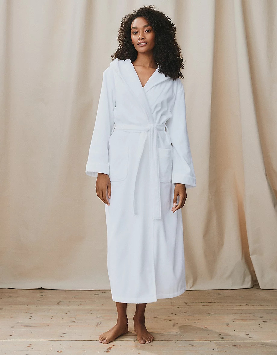 Hooded Velour Robe | Robes & Dressing Gowns | The  White Company | The White Company UK & ROW