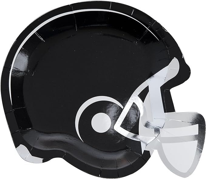 Cakewalk (Party) Helmet Cakewalk Appetizer Plates, Black | Amazon (US)