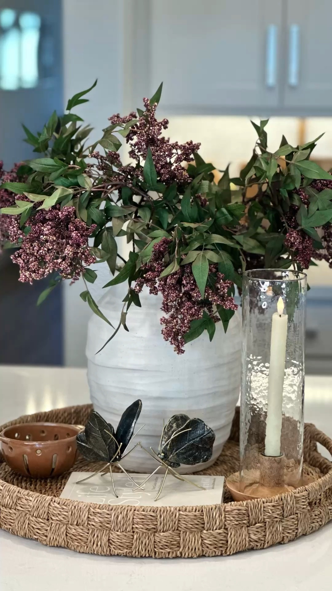 This scalloped stoneware pot pairs do beautifully with my favorite seeded stems! 

#LTKHome