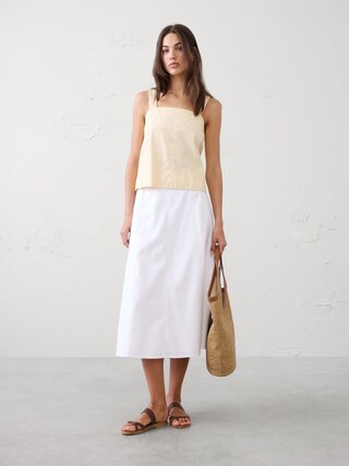 Boxy Topstitch Tank | Banana Republic Factory
