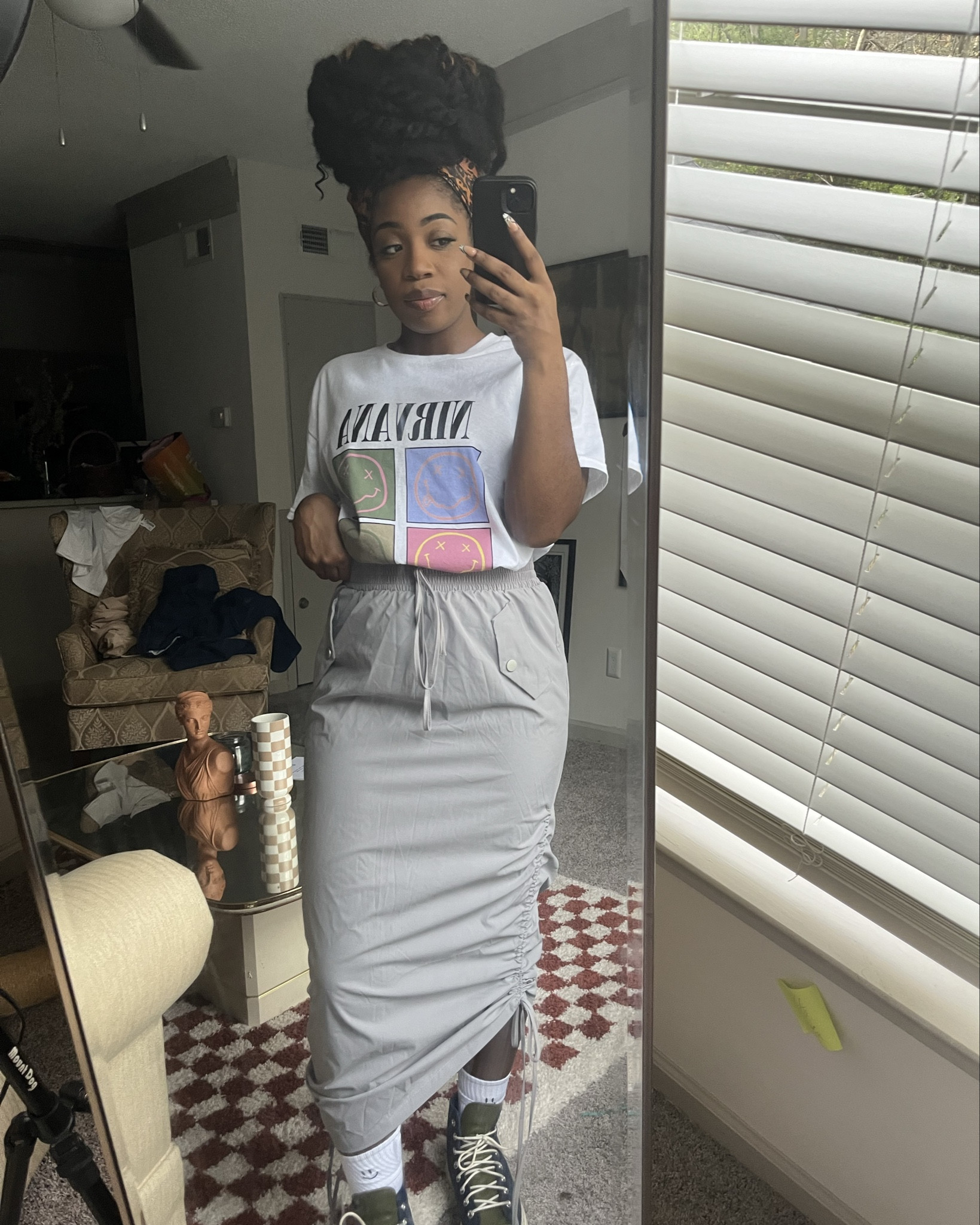 Cargo Skirts, Graphic Tee, Thrift Finds 

#LTKstyletip #LTKFestival #LTKbeauty