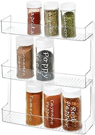 iDesign Linus Plastic Wall Mount Spice Organizer Rack for Spices, Tea, Sauces, and Baking Supplie... | Amazon (US)