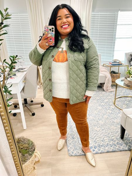 Smiles and Pearls cozy fall outfit  

Fall fashion, Maurices, plus size fall outfits, pumpkin sweater, pumpkin spice and everything nice, quilted shacket, plaid button up, plus size outfits, Halloween, fall outfits, teacher outfits, work outfit

#LTKplussize #LTKSeasonal #LTKSale