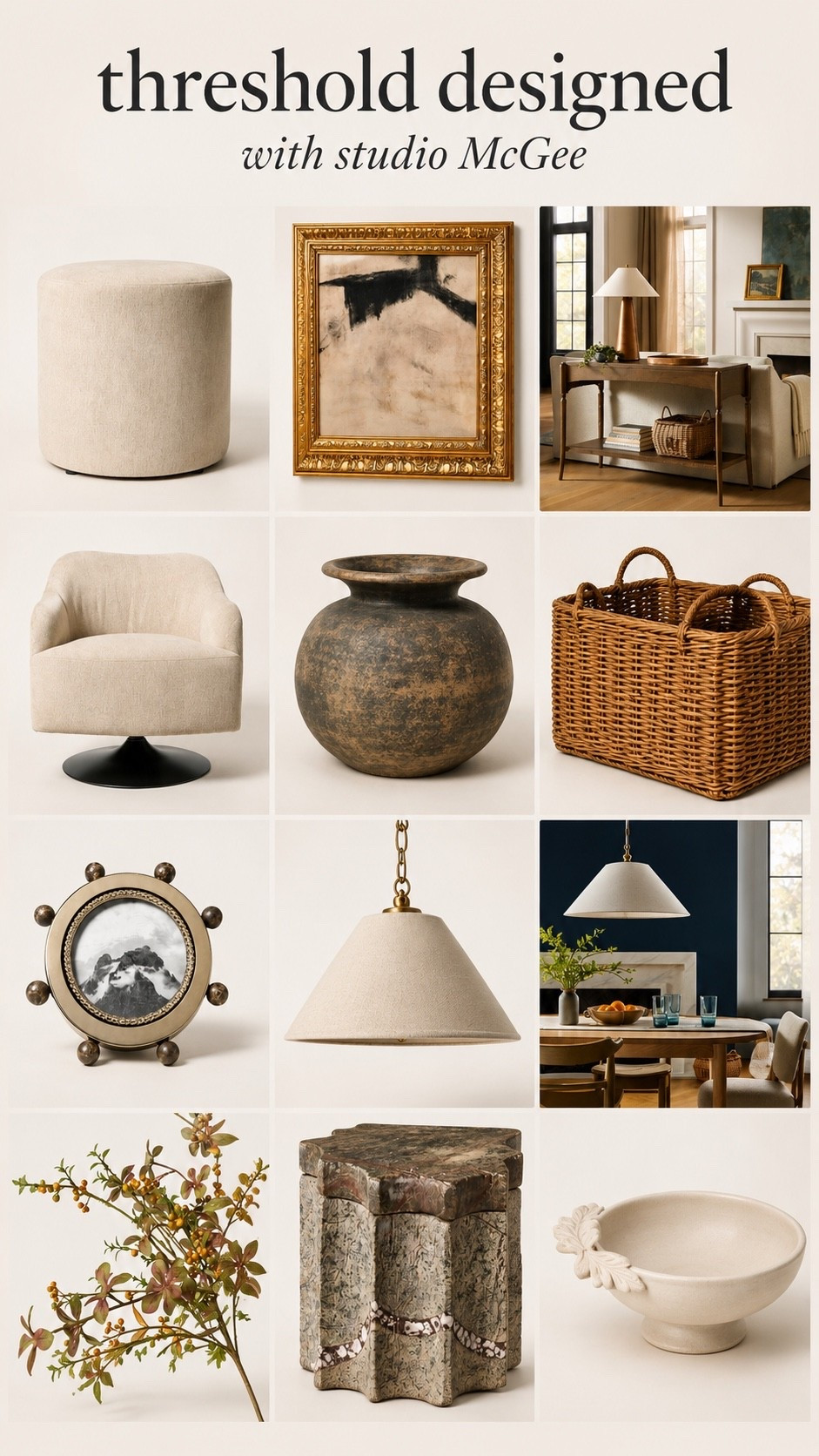Brand New Studio McGee for Target Finds

The newest Threshold designed with Studio McGee collection just dropped at Target and it’s full of beautiful neutral pieces that look far more expensive than they are. Think warm wood tones, collected textures, timeless artwork, woven baskets, statement lighting, and cozy accents that work with any style. I rounded up my favorite finds from the new collection before they sell out.

#LTKHome