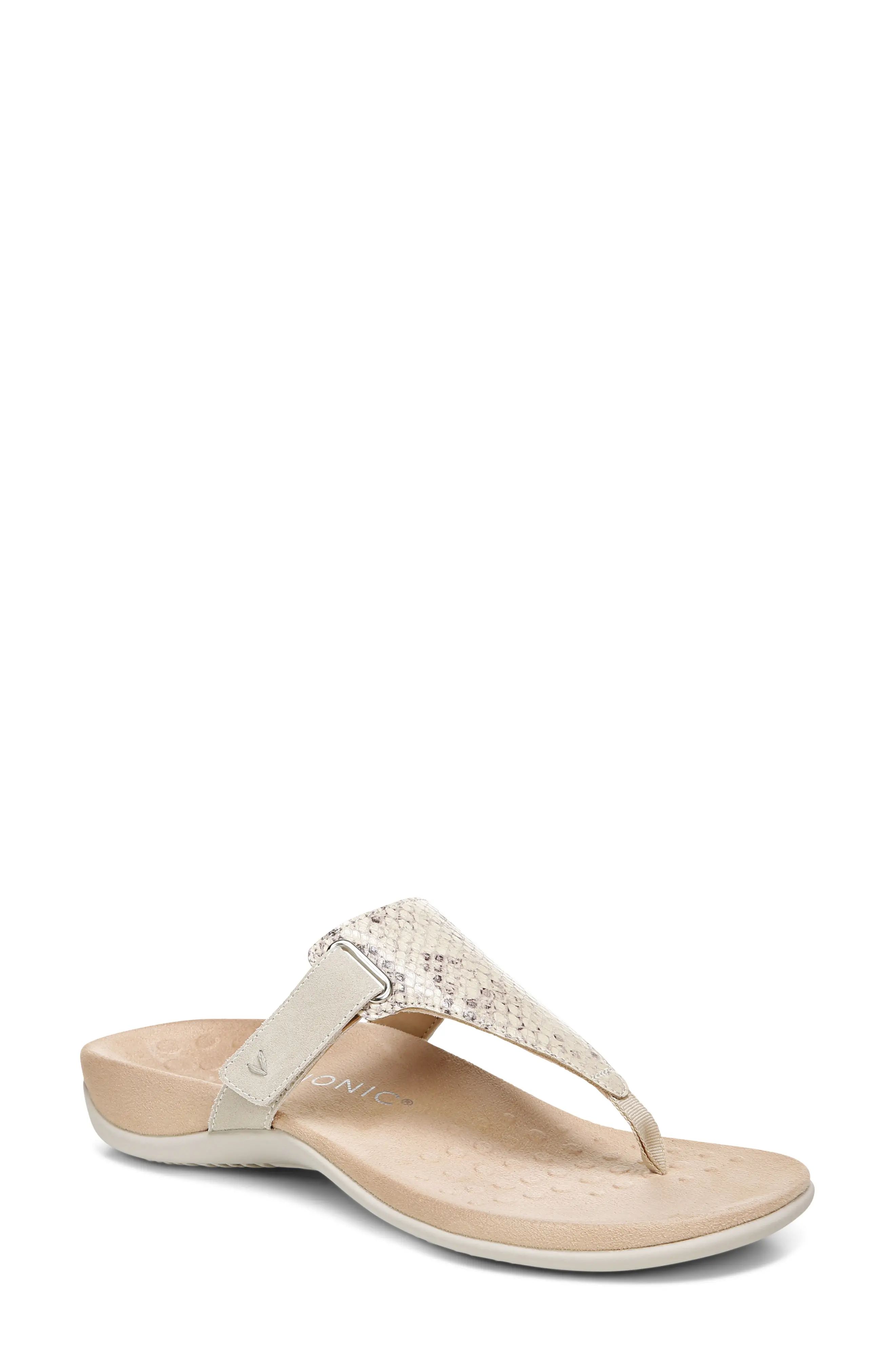 Women's Vionic Wanda T-Strap Flip Flop, Size 9 M - Ivory | Nordstrom