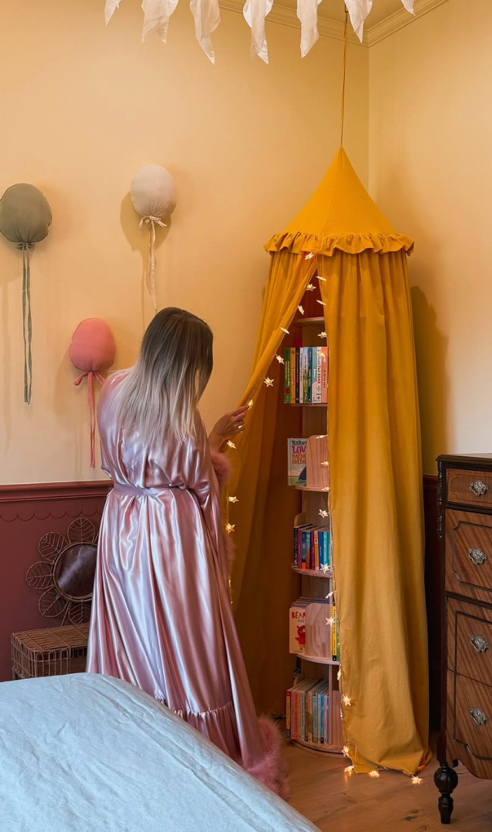 Just the coziest little book corner in my daughters room. Paint colors are Lemon Chiffon, Cordovan and Reddened Earth by HGTV Home by Sherwin Williams. 

 

#LTKHome #LTKBaby #LTKKids