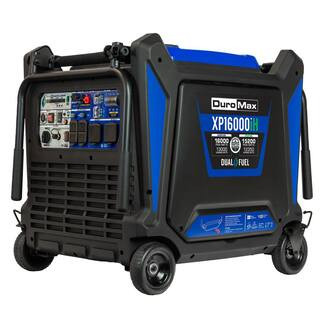16,000 Watt V-Twin Dual Fuel Portable Digital Inverter Remote Start Generator CO Alert Shutdown H... | The Home Depot