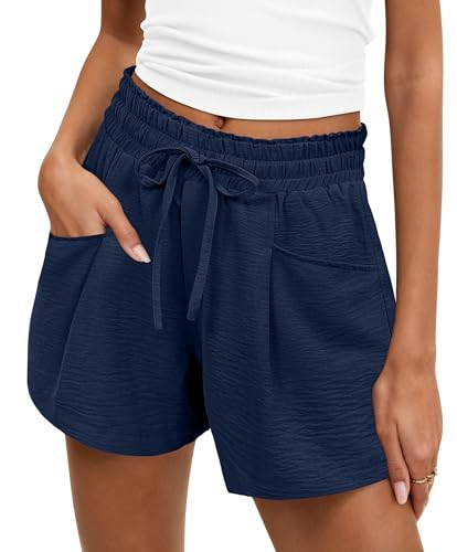 ANRABESS Shorts for Women Summer Casual High Waist Drawstring Comfy Dressy Lounge 2026 Beach Vaca... | Amazon (US)