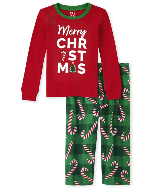 Unisex Baby And Toddler Matching Family Christmas Long Sleeve 'Merry Christmas' Candy Cotton Top ... | The Children's Place