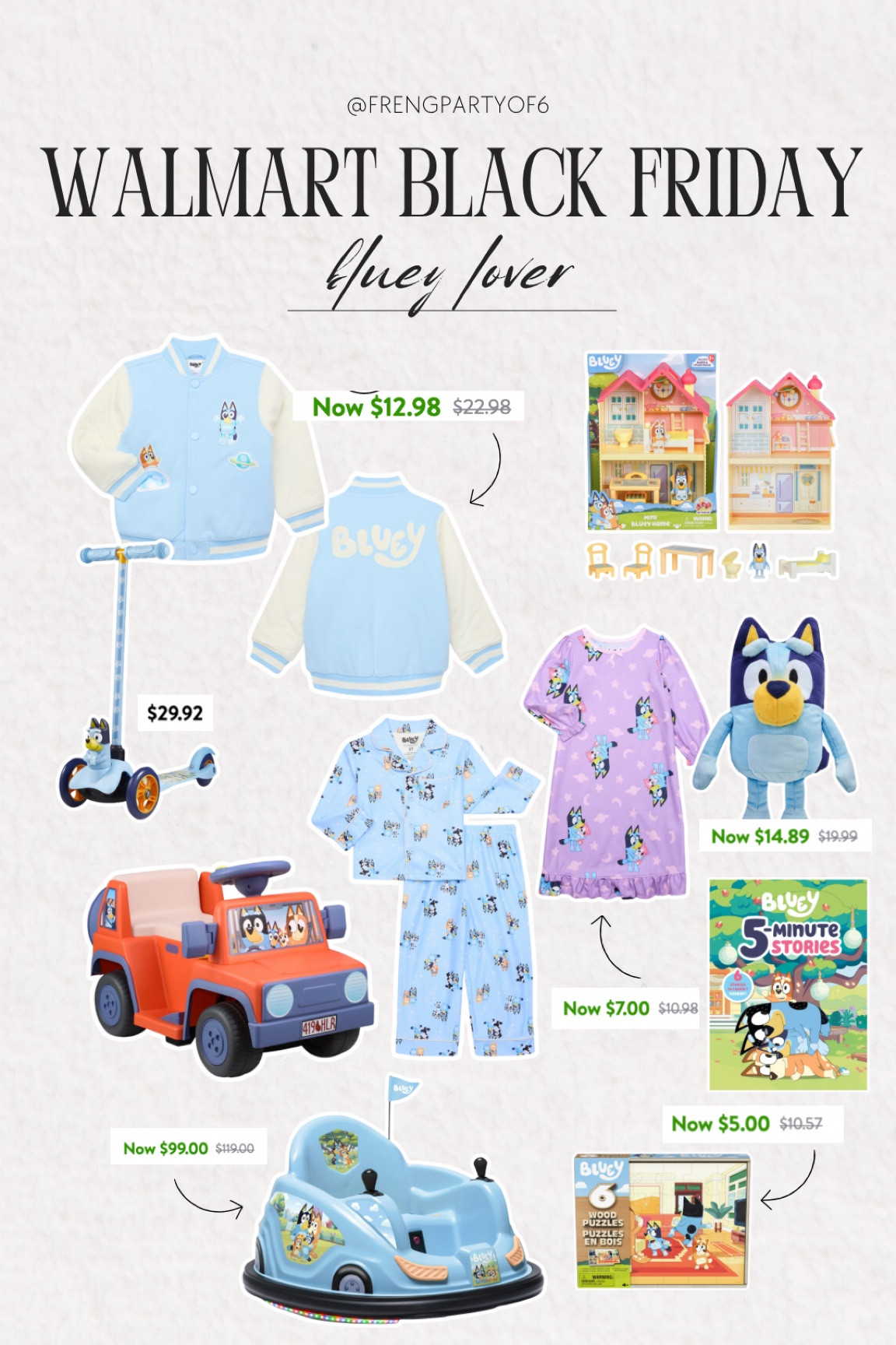 Bluey finds on sale at Walmart! $5 puzzles, $7 pajamas and more!

#LTKGiftGuide #LTKSaleAlert #LTKKids