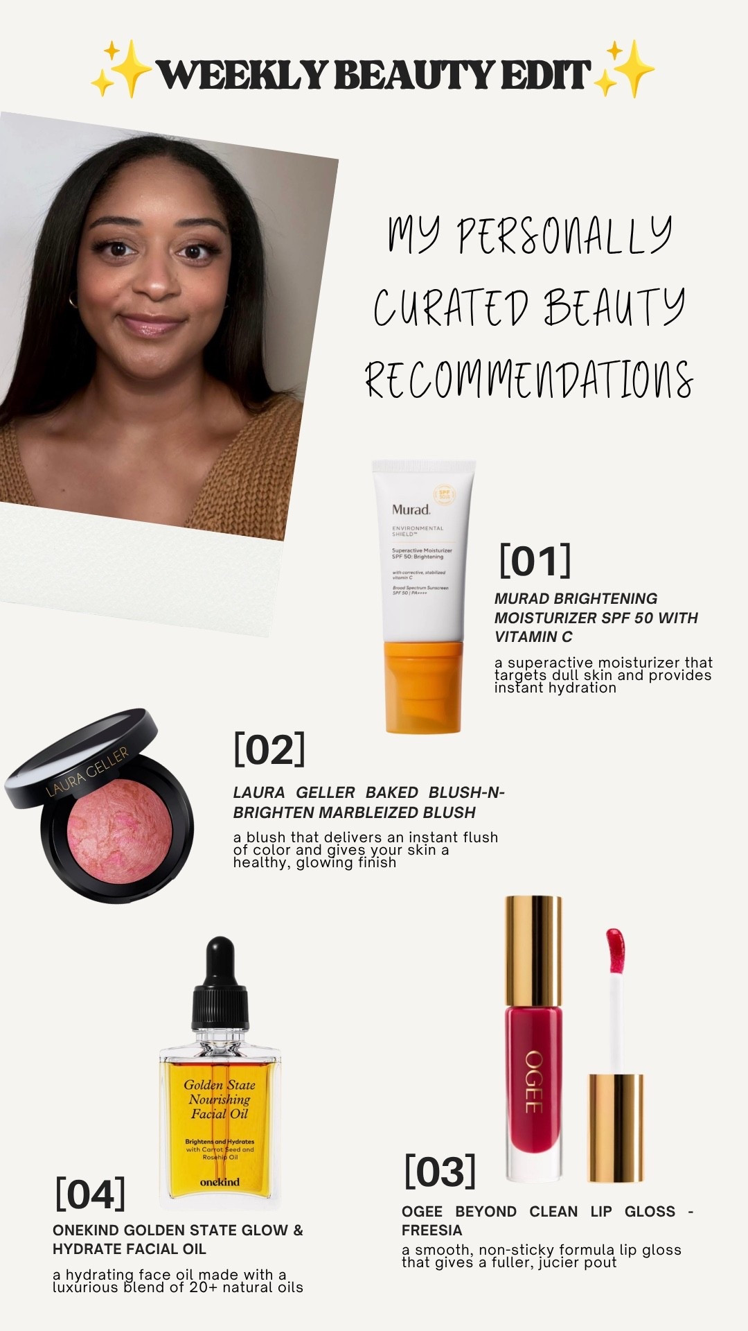 Weekly Beauty Edit #15 - Newsletter Picks #lachiccouture

#LTKBeauty #LTKselfcare #LTKSaleAlert
