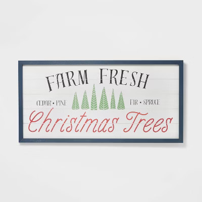 Farm Fresh Christmas Tree Oversized Hanging Sign - Wondershop™ | Target