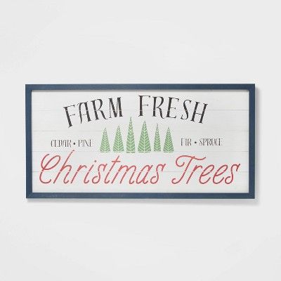 Farm Fresh Christmas Tree Oversized Hanging Sign - Wondershop&#8482; | Target