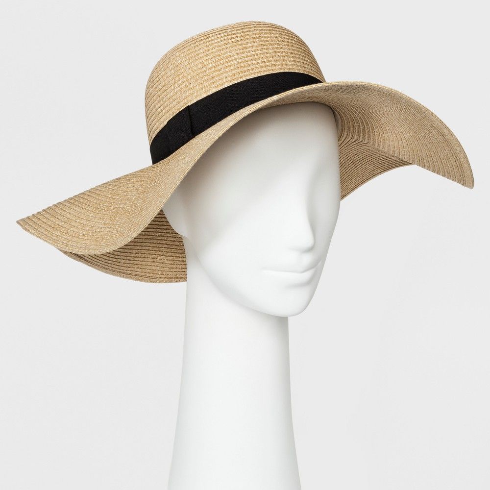 Women's Floppy Hat - A New Day Tan, Size: Small | Target