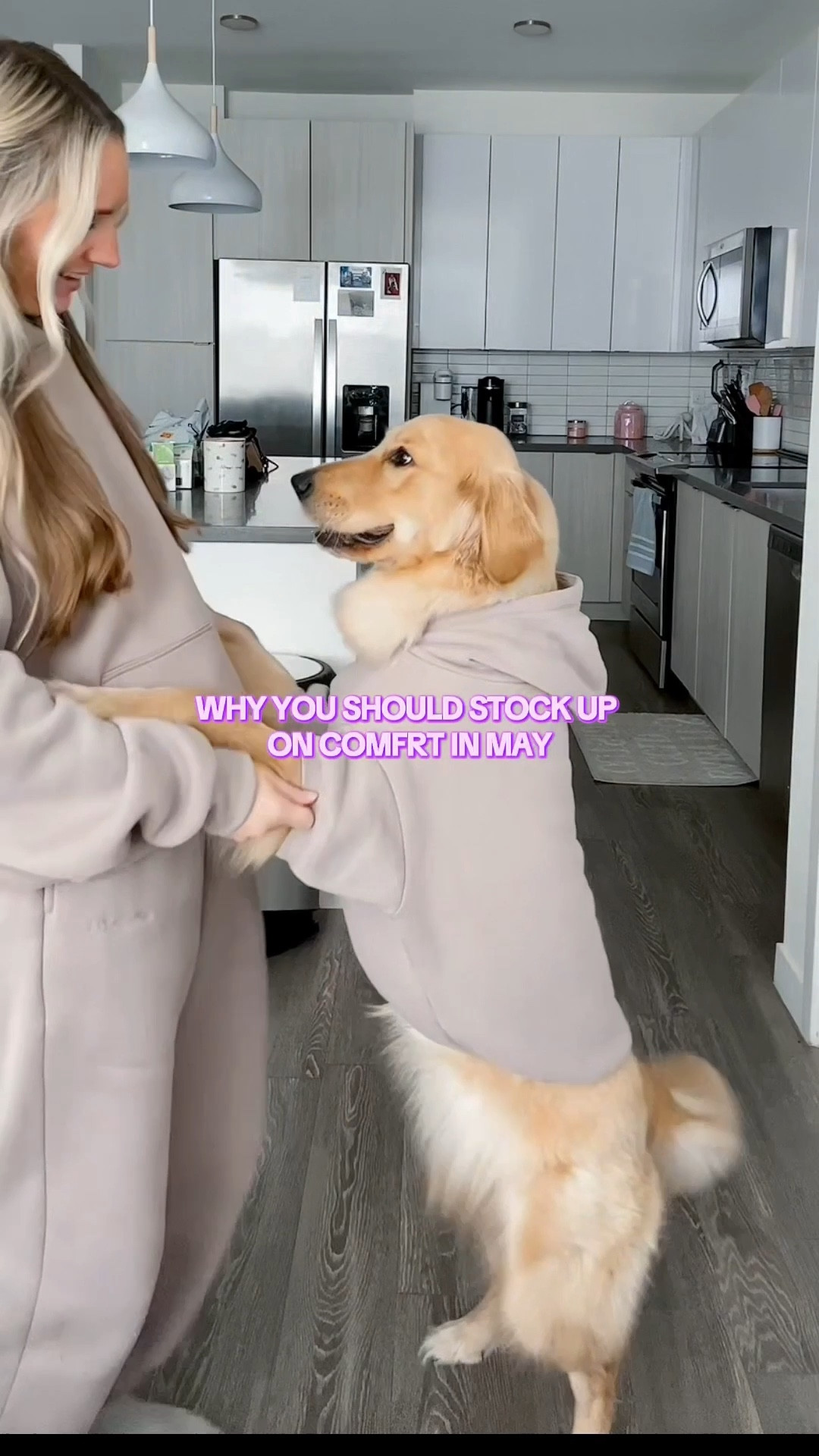 We 🤍 Comfrt #ltkfindsunder50 #ltkpets #sweatset #loungeset #matchingset #doghoodie