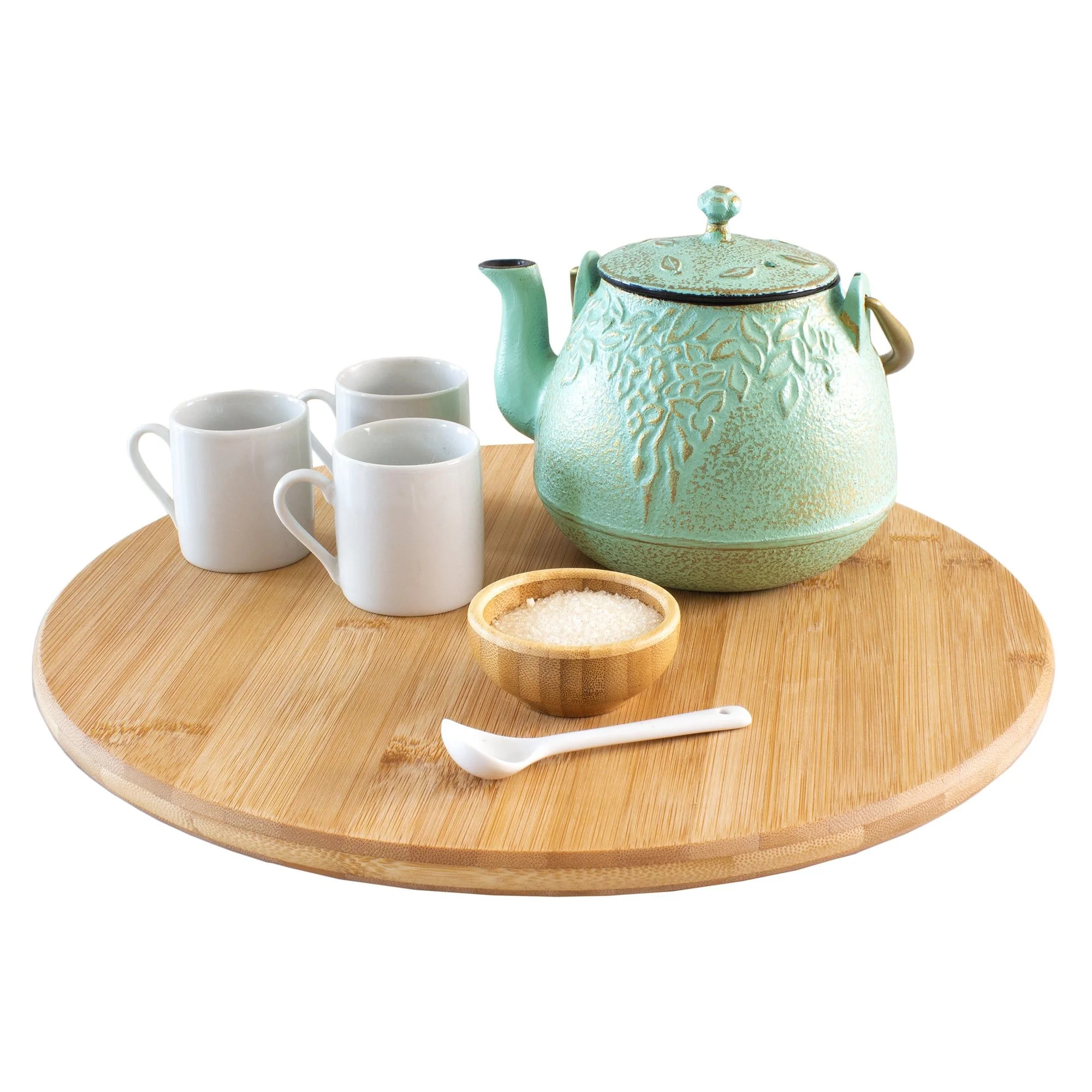 TB Home 14" Bamboo Lazy Susan Kitchen Turntable for Pantry, Cabinet or Table | Walmart (US)