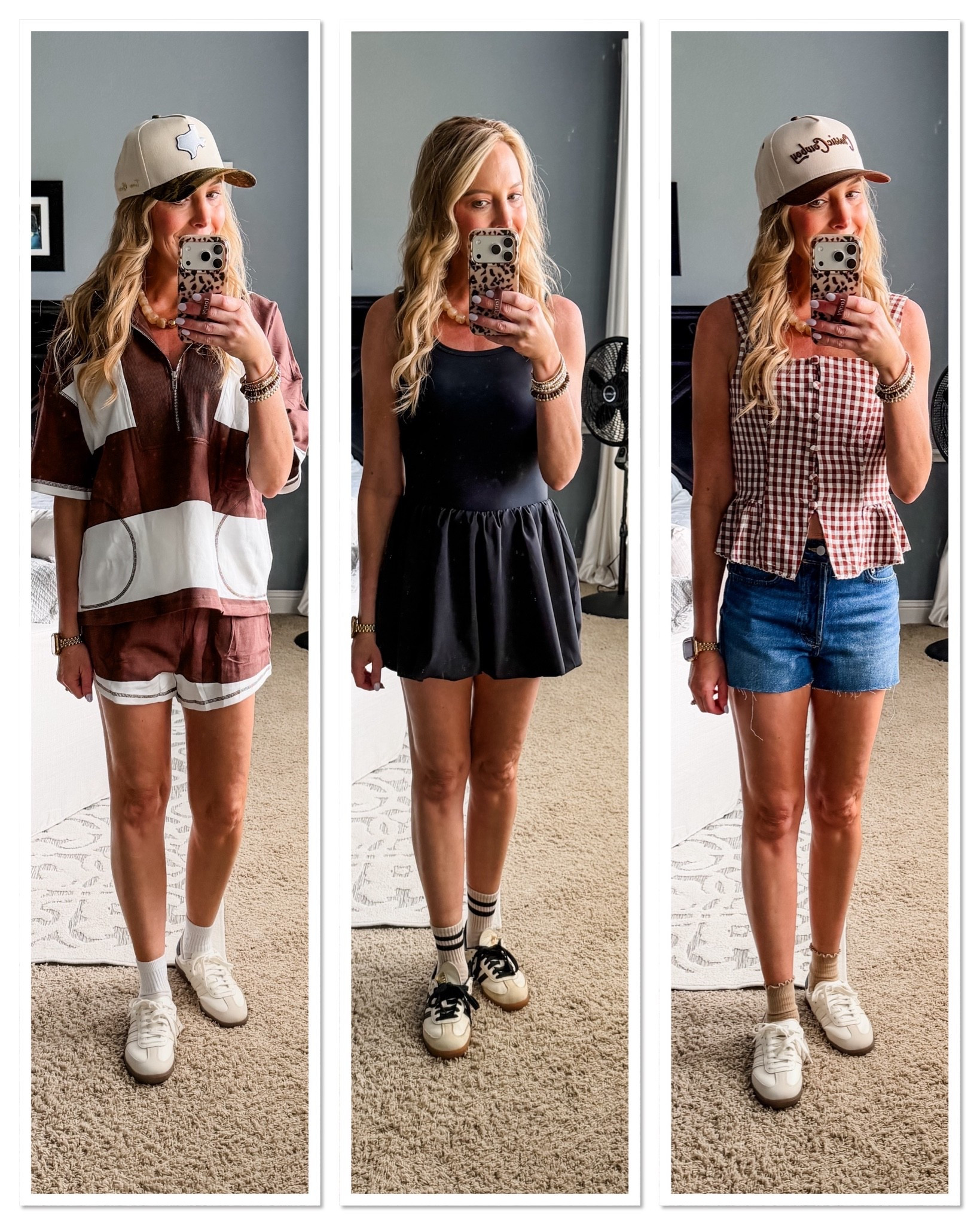 Loving these casual summer outfits. I’m wearing a small or size 2 in the shorts. 

Athletic dress | athletic dresses | athletic outfits | two piece sets | casual outfits | travel outfits | summer outfits | denim shorts | jean shorts | tank top | sneakers | tennis shoes

#LTKootd #LTKmomlife #LTKTravel