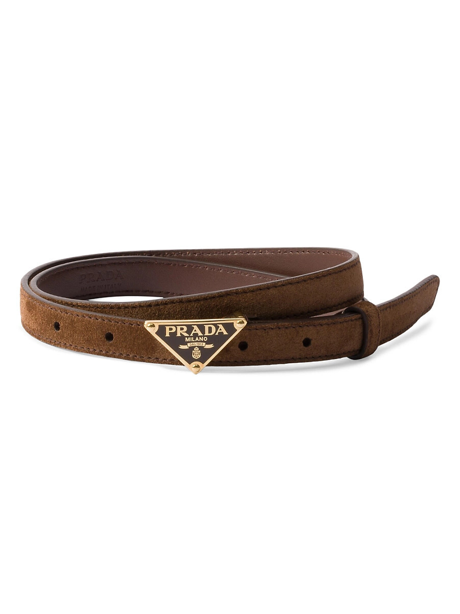 Women's Suede Belt - Brown - Size Small | Saks Fifth Avenue