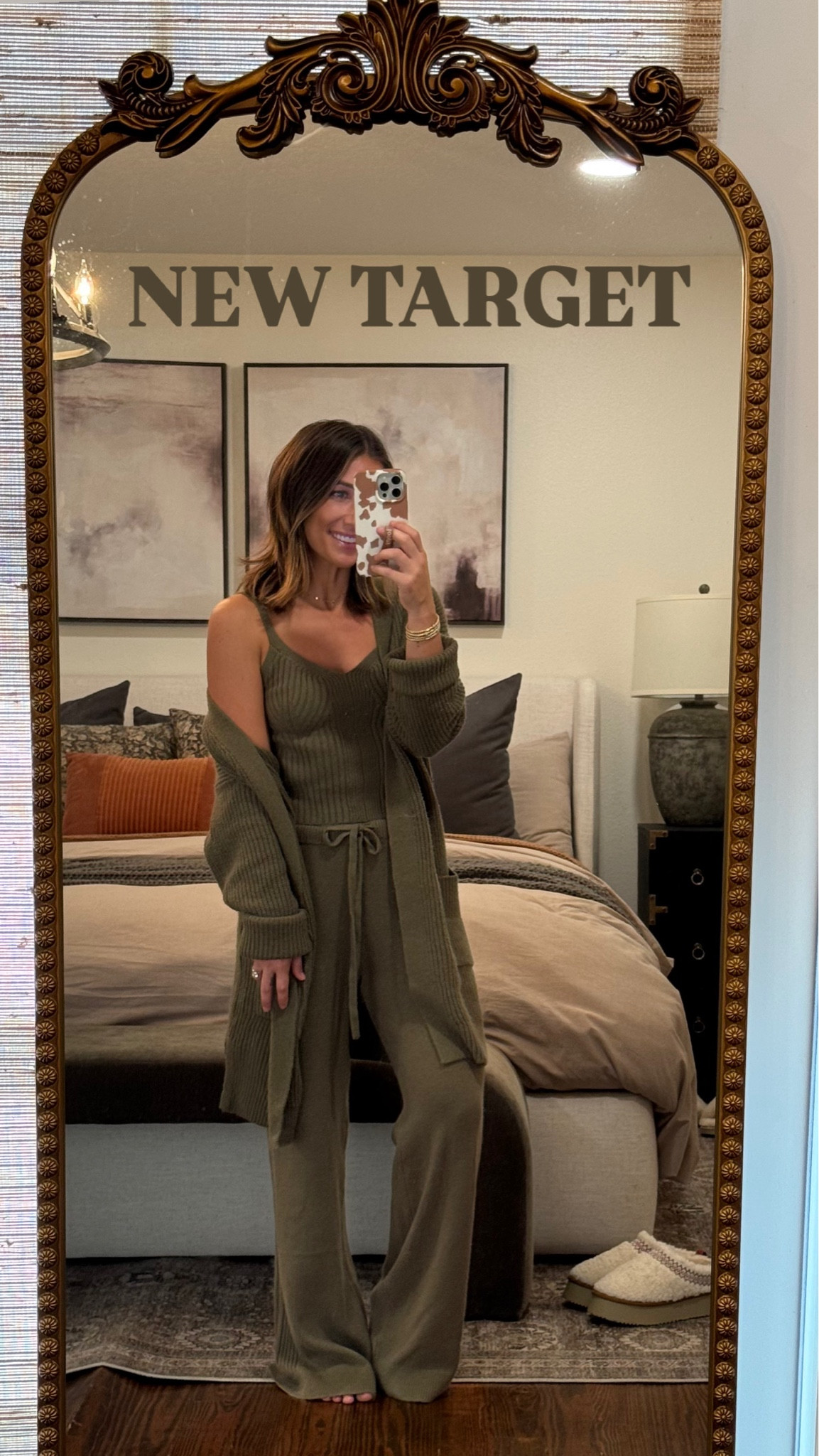 Target lounge set
Tank-go up a size
Pants size xs 
Cardigan size xs/s

#target #pajamas #laurabevelrin 

#LTKFindsUnder50 #LTKSaleAlert #LTKHome