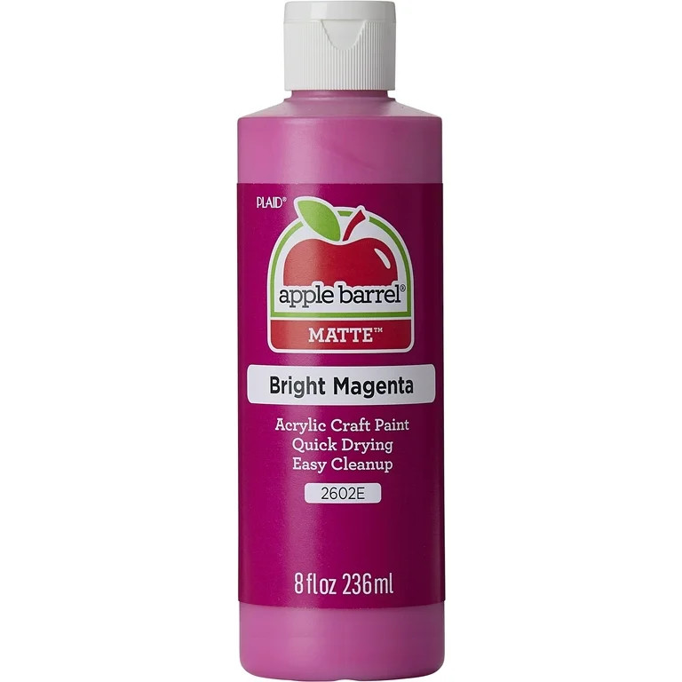 Apple Barrel 8 OZ BRIGHT MAGENTA 15 CT PDQ | Walmart (US)
