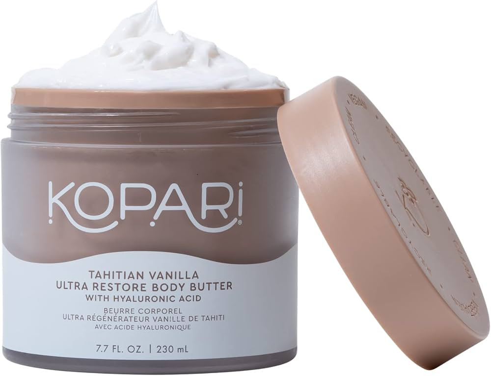 Kopari Tahitian Vanilla Ultra Body Butter | Hyaluronic Acid, Antioxidants, Omegas, and Fatty Acid... | Amazon (US)