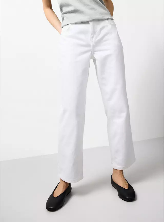 Buy White Relaxed Straight Leg Jeans 18S | Jeans | Tu | Tu Clothing