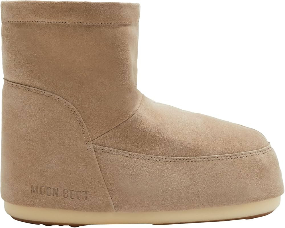 Amazon.com: Moon Boot, Icon Low No Lace Suede Insulated Unisex Snow Boots, M7-8.5, W8-9.5 Sand : ... | Amazon (US)