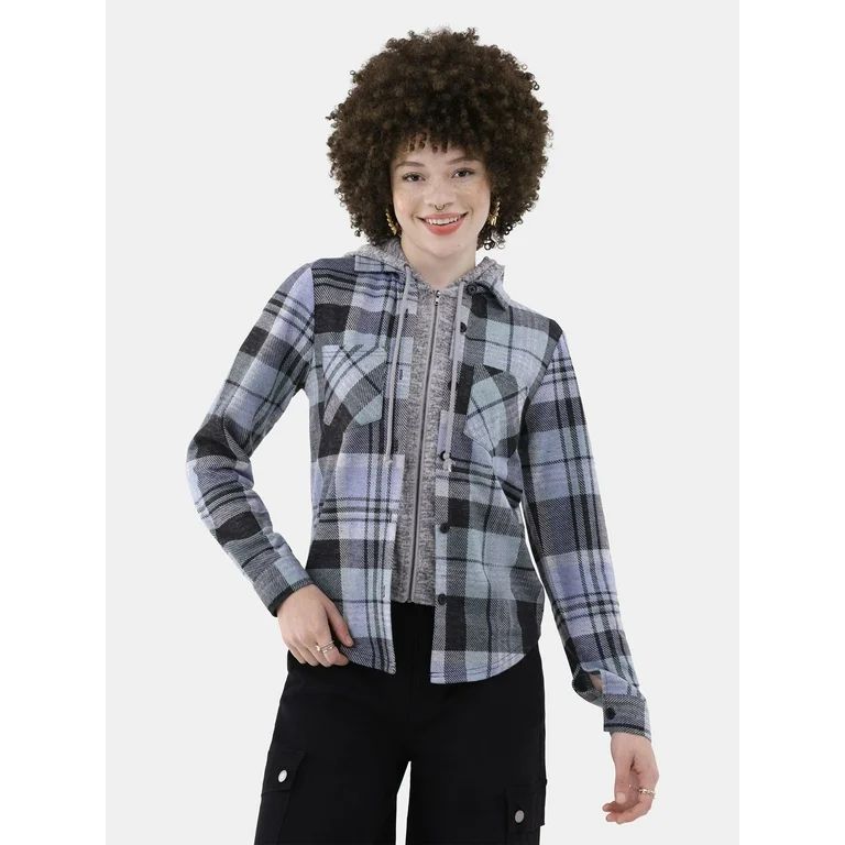 No Boundaries Women's Plaid Shirt | Walmart (US)