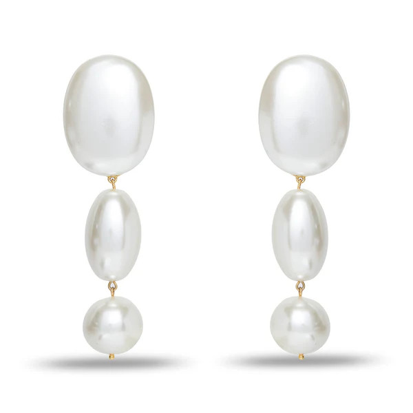 PEARL LINEAR BUBBLE EARRINGS | LELE SADOUGHI