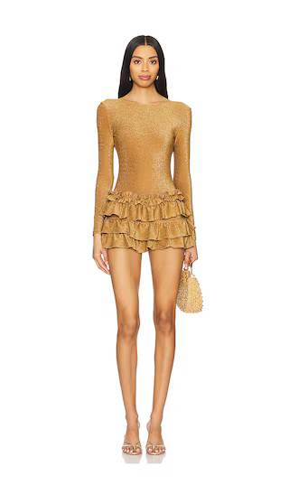 Perfetta Romper in Brown | Revolve Clothing (Global)